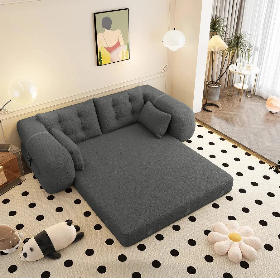 boneless convertible couch