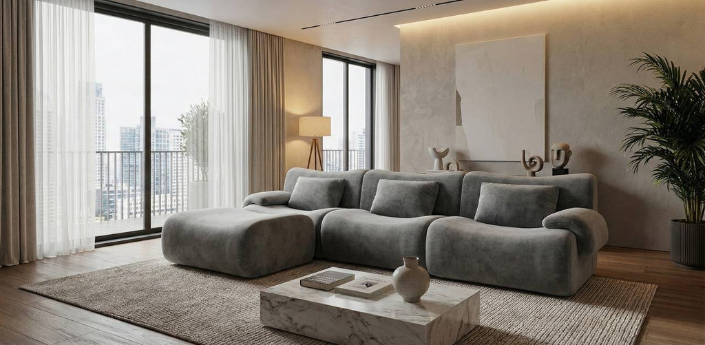 BC-H017 Modular Corner Boneless Couch