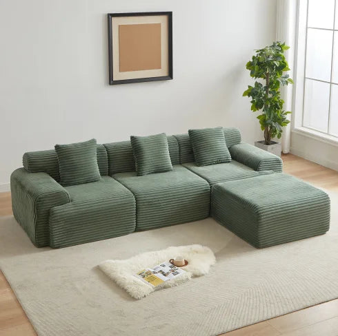 Modern New Design Modular Compressed Sofa Bed Set with Wood Legs for Living Room Apartment & Hotel Use Factory Wholesale Price 