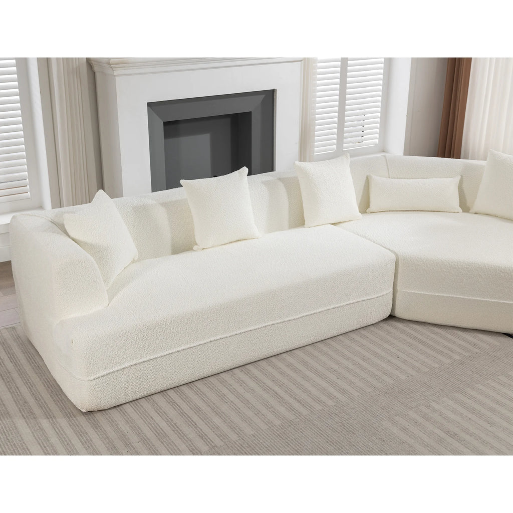 New Extended Edition Modular Sofa Set Convertible Modern Minimalist Style for Apartment & Hotel Living Rooms 