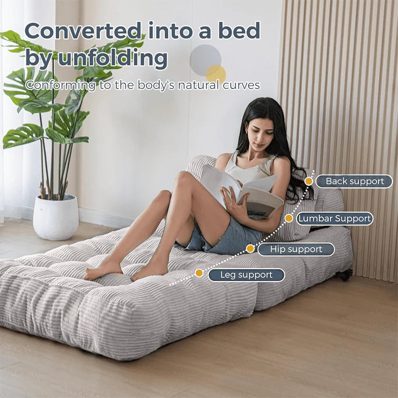Modern Multi-Functional Foton Compressed Tatami Floor Sofa Bed Sponge Couch Folding Mattress for Living Room Bedroom in Stock 