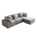 L-Shaped Modular Compressed Sofa