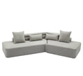 Modern Convertible 4-Seater Modular Sofa Set Apartment & Hotel Use No Assembly Required Boucle Teddy Fabric Upholstered 