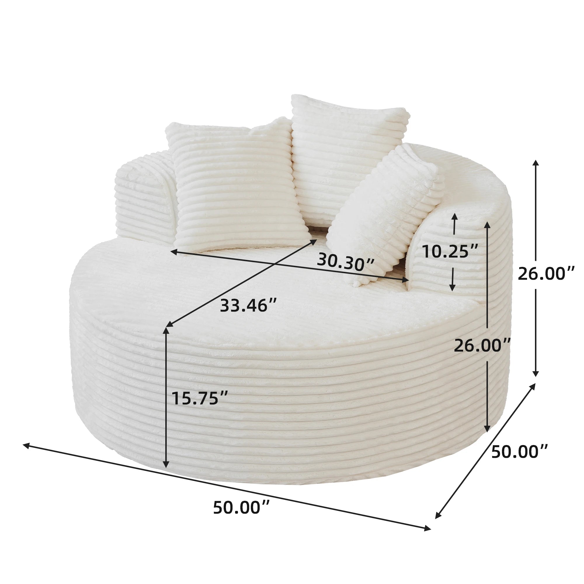 The Halo Boneless Accent Sofa