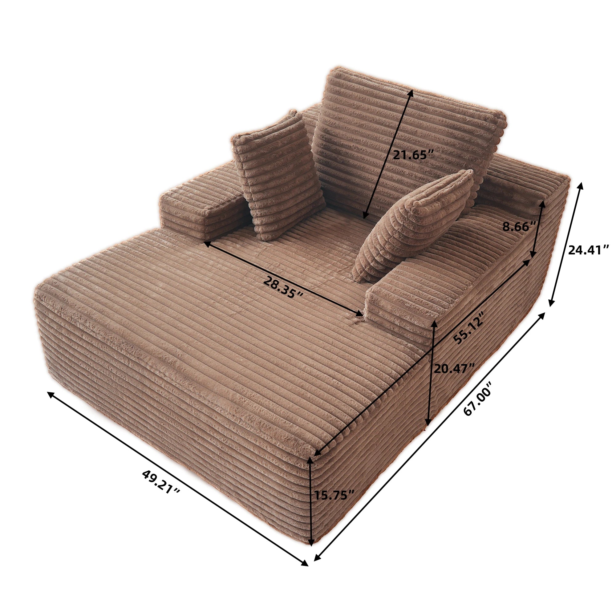 BC-SF138 Nordic Boneless Lounge Sofa Bed