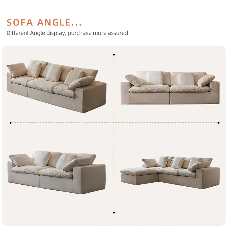 The Cloud Boneless Modular Compressed Sofa