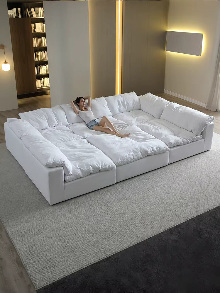 The Novelle  U-Shaped Boneless Compression Cloud Couch 