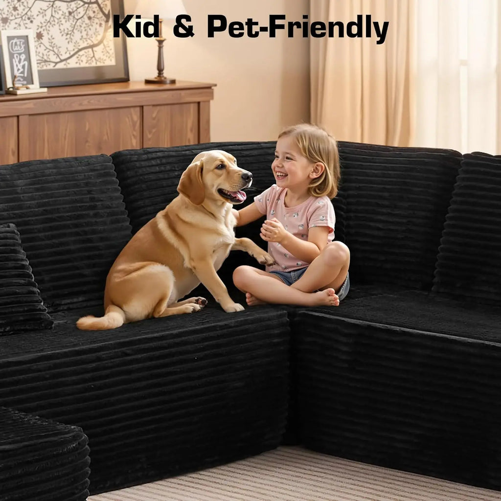 The Boneless U-Shaped Modular Compression Sofa