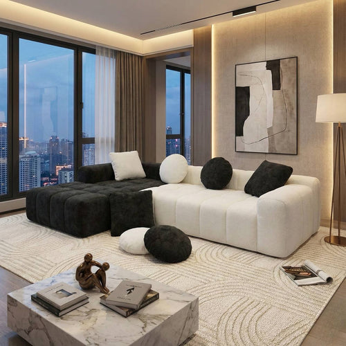 Sectional boneless sofa