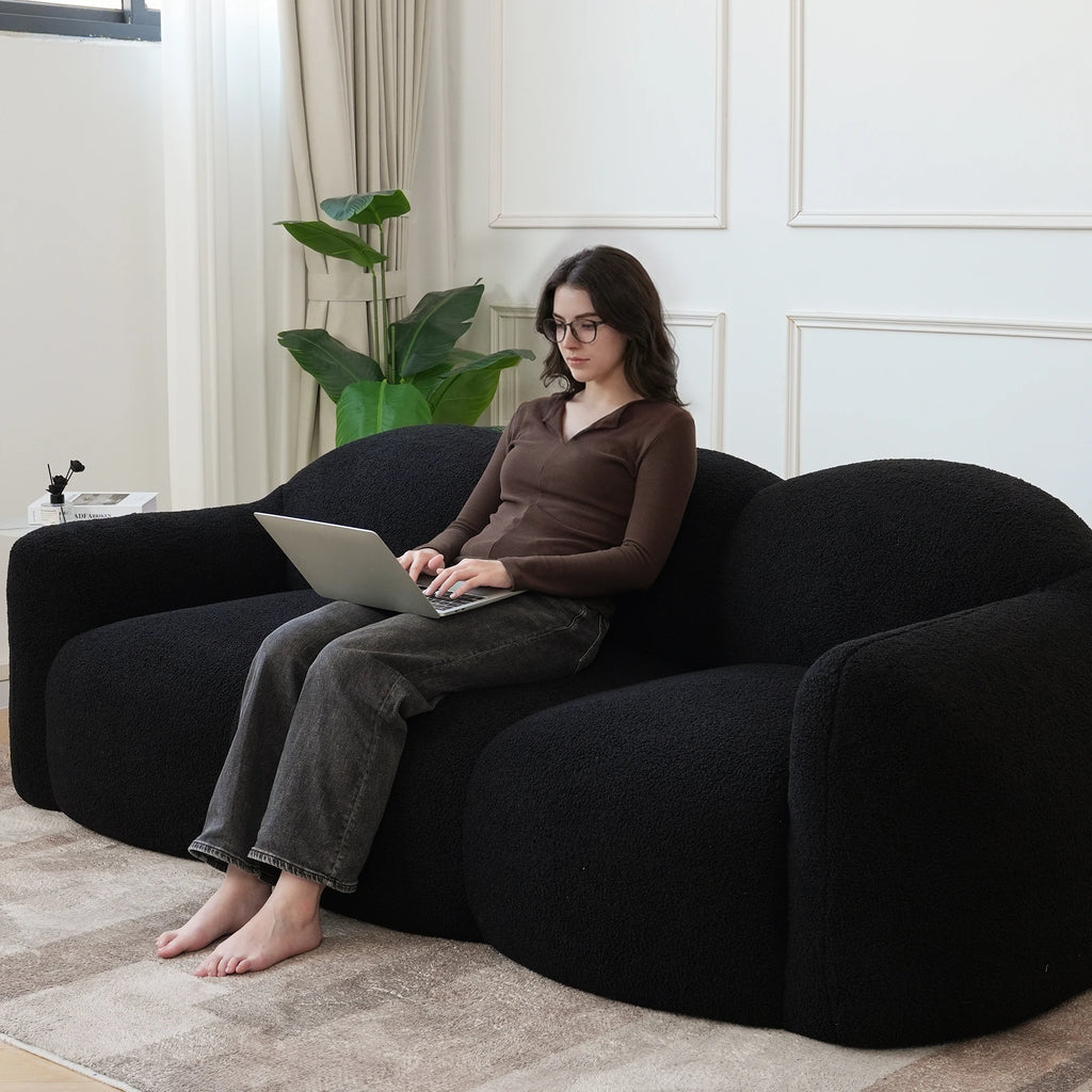 The Calyra Cloud Boneless Compressed Sofa 