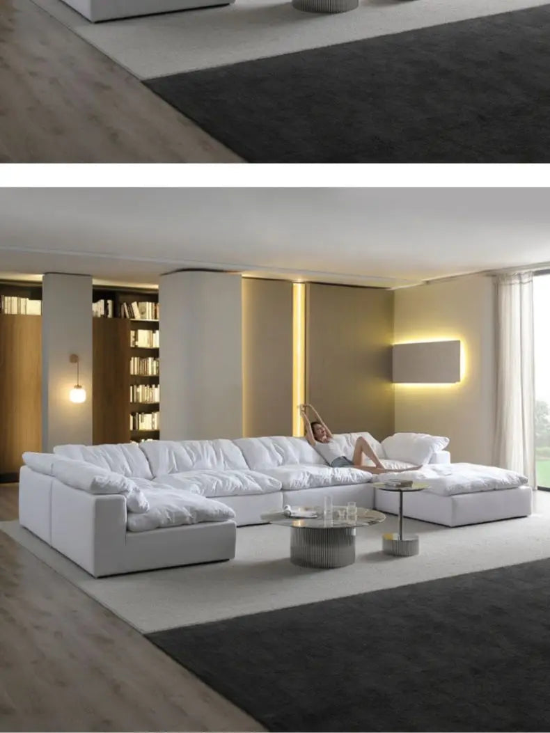 The Novelle  U-Shaped Boneless Compression Cloud Couch 