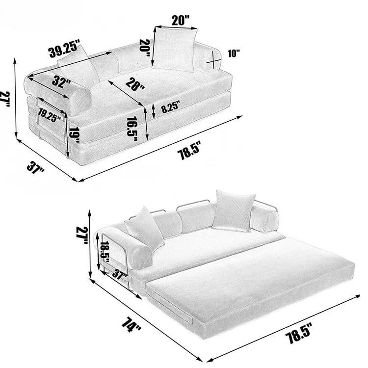 The Nook Boneless Compressed Sofa