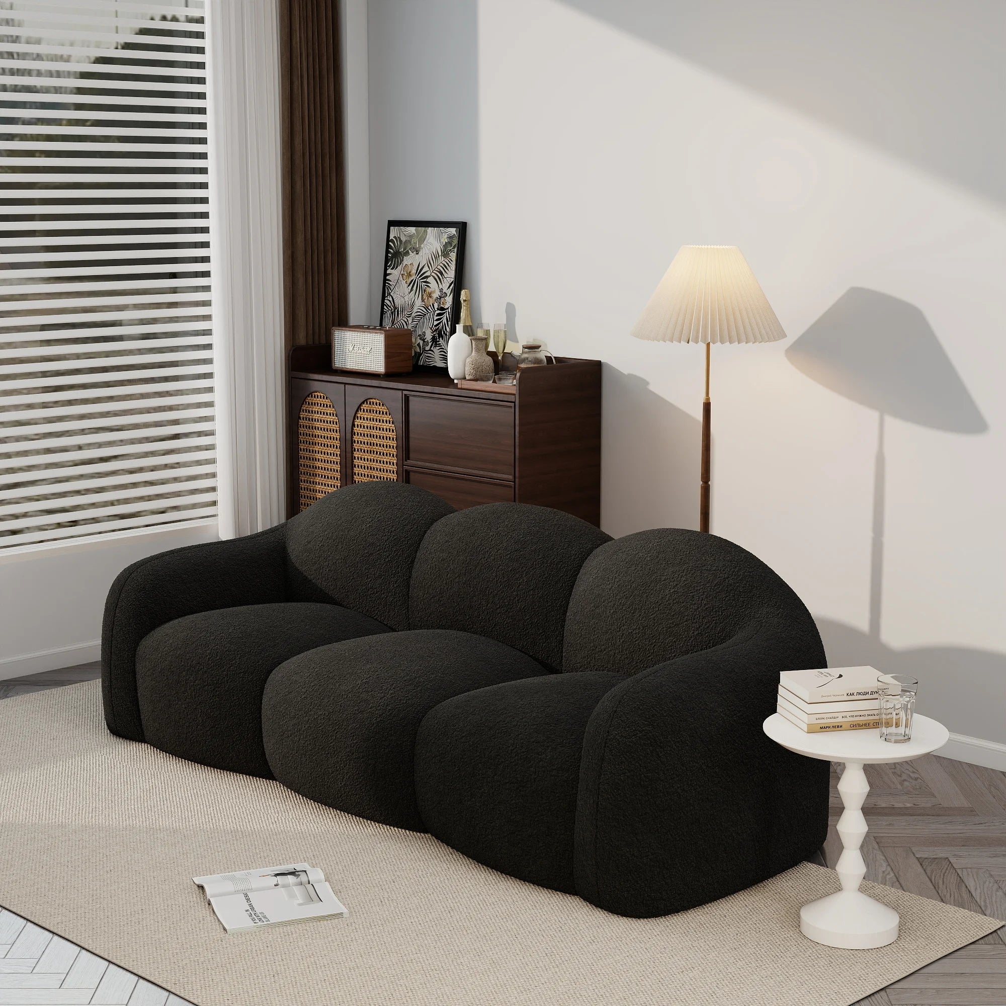 The Calyra Cloud Boneless Compressed Sofa 